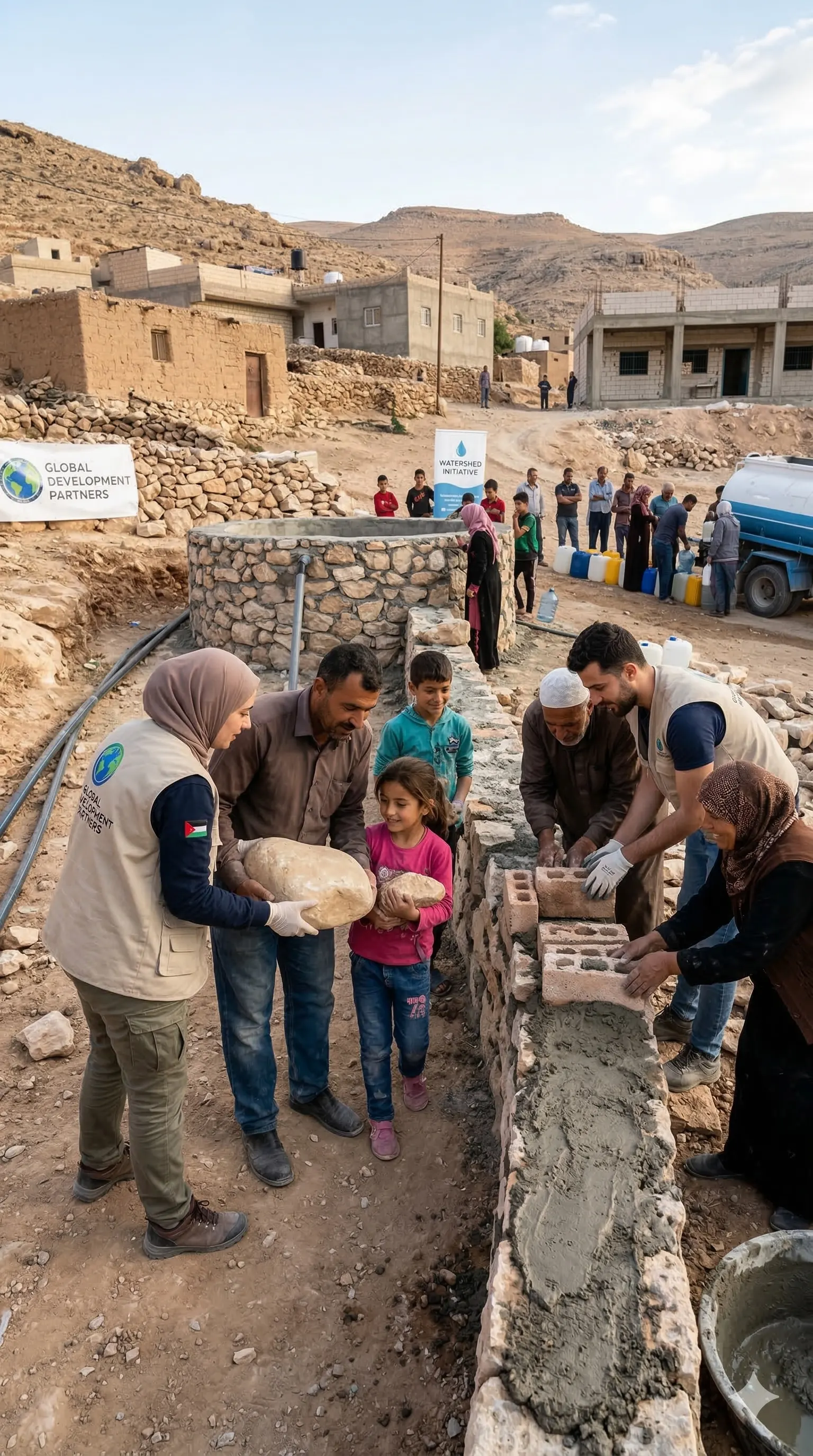Community aid in Middle East